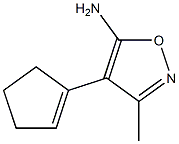 5-Isoxazolamine,4-(1-cyclopenten-1-yl)-3-methyl-(9CI),88786-21-4,结构式