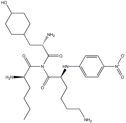 H-norleucyl-hexahydrotyrosyl-lysine-4-nitroanilide 化学構造式