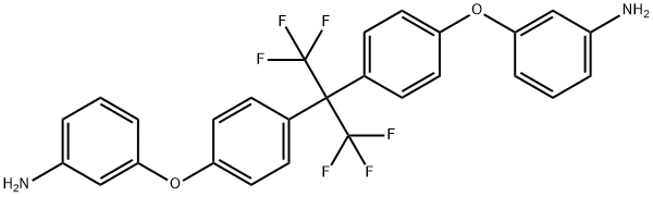 2,2'-BIS[4-(3-AMINOPHENOXY)PHENYL]HEXAFLUOROPROPANE 化学構造式