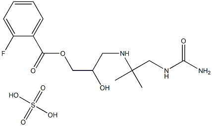 Flestolol Sulfate Structure