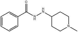 N-苯甲酰基-N-(N-甲基-哌啶-4-基)-肼,88858-10-0,结构式