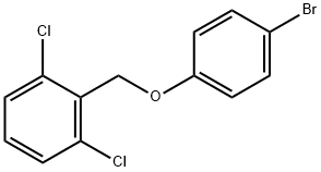 2-(4-bromophenoxymethyl)-1,3-dichlorobenzene Struktur