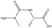 L-Alanine,N-[(1-methylhydrazino)carbonyl]-(9CI) Struktur