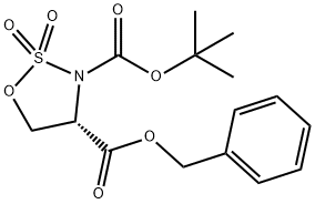 4(S)-benzyl-3-tert-butyl-1,2,3-oxathiazolidine-3,4-dicarboxylate-2,2-dioxide Struktur