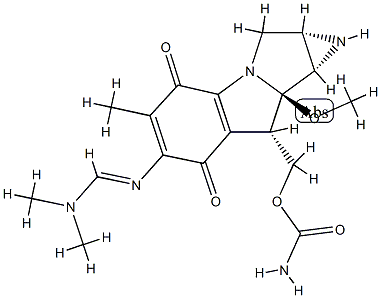 N(6)-((dimethylamino)methylene)mitomycin C 结构式