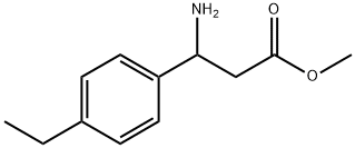 3-氨基-3-(4-乙基苯基)丙酸甲酯, 889945-11-3, 结构式