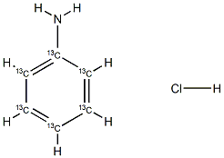 Aniline-13C6  hydrochloride Structure