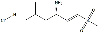 Methyl (E)-(3S)-3-amino-5-methylhex-1-enyl sulfone hydrochloride 化学構造式