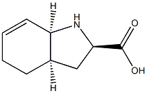 1H-Indole-2-carboxylicacid,2,3,3a,4,5,7a-hexahydro-,(2-alpha-,3a-bta-,7a-bta-)-(9CI) Struktur