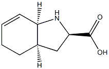 1H-Indole-2-carboxylicacid,2,3,3a,4,5,7a-hexahydro-,(2-alpha-,3a-bta-,7a-bta-)-(9CI) 结构式