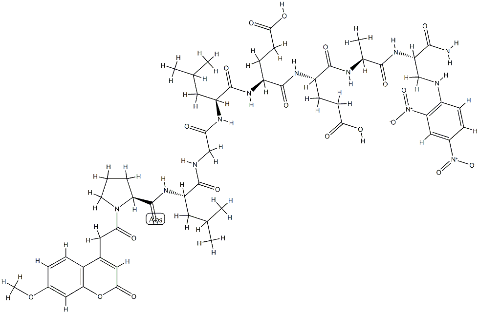 MCA-PRO-LEU-GLY-LEU-GLU-GLU-ALA-DAP(DNP)-NH2,891198-38-2,结构式