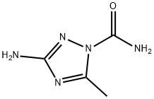 1H-1,2,4-Triazole-1-carboxamide,3-amino-5-methyl-(7CI) 化学構造式