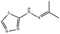 -delta-2-1,3,4-Thiadiazolin-5-one,  azine  with  acetone  (7CI),89182-02-5,结构式