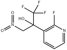 1,1,1-三氟-2-(2-氟吡啶-3-基)-3-硝基丙-2-醇 结构式