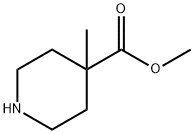 4-メチル-4-ピペリジンカルボン酸メチル 化学構造式
