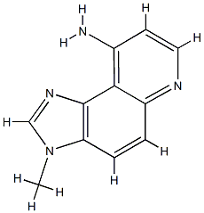 3H-Imidazo[4,5-f]quinolin-9-amine,3-methyl-(9CI) Structure