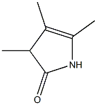 2H-Pyrrol-2-one,1,3-dihydro-3,4,5-trimethyl-(9CI) 化学構造式