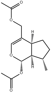 (1S)-1α-(Acetoxy)-1,4aα,5,6,7,7aα-hexahydro-7α-methylcyclopenta[c]pyran-4-methanol acetate Structure