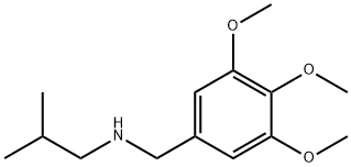 (2-メチルプロピル)[(3,4,5-トリメトキシフェニル)メチル]アミン 化学構造式