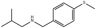 (2-methylpropyl)({[4-(methylsulfanyl)phenyl]methyl})amine Structure