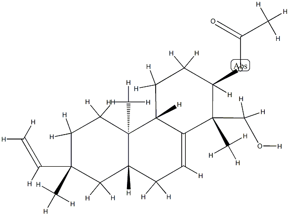 (1S)-2α-Acetyloxy-7β-ethenyl-1,2,3,4,4aα,4b,5,6,7,8,8aα,9-dodecahydro-1,4bβ,7-trimethyl-1β-phenanthrenemethanol,89366-13-2,结构式