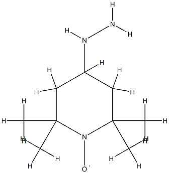 1-Oxyl-2,2,6,6-tetramethylpiperidino-4-hydrazine 化学構造式