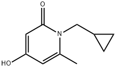 1-(环丙基甲基)-4-羟基-6-甲基吡啶-2(1H)-酮 结构式