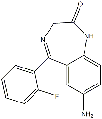7-aminodesmethylflunitrazepam, 894-76-8, 结构式