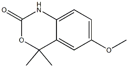 2H-3,1-Benzoxazin-2-one,1,4-dihydro-6-methoxy-4,4-dimethyl-(9CI) Structure