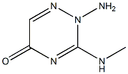 1,2,4-Triazin-5(2H)-one,2-amino-3-(methylamino)-(9CI) 结构式