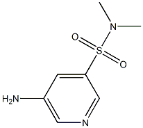 3-Pyridinesulfonamide,5-amino-N,N-dimethyl-(9CI) 化学構造式