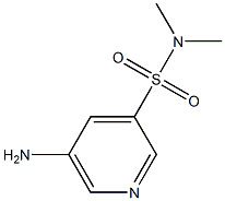 3-Pyridinesulfonamide,5-amino-N,N-dimethyl-(9CI) Struktur