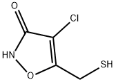 3(2H)-Isoxazolone,4-chloro-5-(mercaptomethyl)-(9CI) Struktur