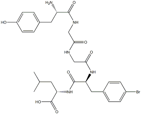 enkephalin-Leu, 4'-bromo-Phe(4)- Structure