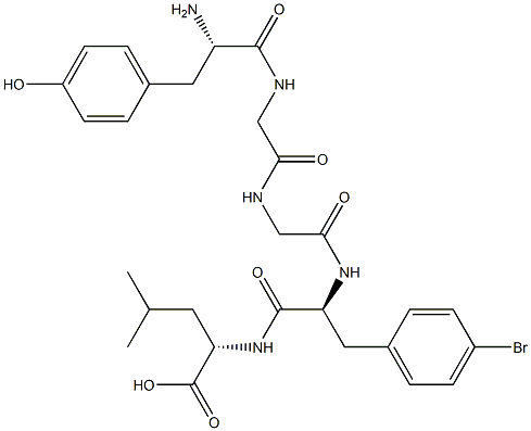 enkephalin-Leu, 4'-bromo-Phe(4)- 结构式