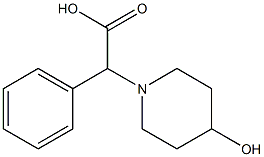 2-(4-hydroxypiperidin-1-yl)-2-phenylacetic acid 化学構造式
