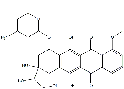 4'-deoxydoxorubicinol Structure