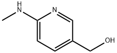 6-Methylamino-pyridin-3-yl)-methanol 化学構造式