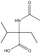 Valine  N-acetyl-,  -alpha--ethyl-  (4CI),898814-79-4,结构式