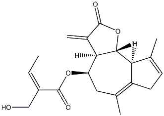 89900-51-6 (3aR)-2,3,3aβ,4,5,7,9aβ,9bα-Octahydro-6,9-dimethyl-3-methylene-2-oxoazuleno[4,5-b]furan-4α-ol (Z)-2-(hydroxymethyl)-2-butenoate