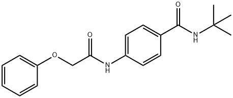 N-(tert-butyl)-4-[(2-phenoxyacetyl)amino]benzamide Structure