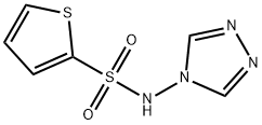 N-4H-1,2,4-Triazol-4-yl-2-thiophenesulfonamide 化学構造式