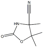 4-Oxazolidinecarbonitrile,4,5,5-trimethyl-2-oxo-(7CI) 结构式