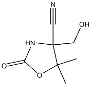 4-Oxazolidinecarbonitrile,4-(hydroxymethyl)-5,5-dimethyl-2-oxo-(7CI),89943-53-3,结构式