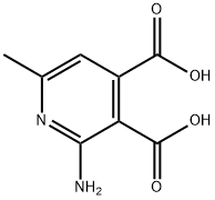3,4-Pyridinedicarboxylicacid,2-amino-6-methyl-(7CI), 89977-05-9, 结构式