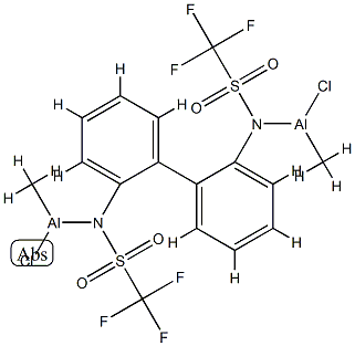 Aluminum,  [-mu--[[N,N-[1,1-biphenyl]-2,2-diylbis[trifluoromethanesulfonamidato-N]](2-)]]dichlorodimethyldi-  (9CI)|