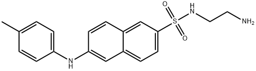 2-4-toluidinylnaphthalene-6-(N-beta-ethylamine)sulfonamide Structure