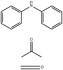 formaldehyde, polymer with n-phenylbenzenamine and2-propanone Struktur