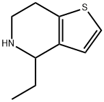 4-ethyl-4,5,6,7-tetrahydrothieno[3,2-c]pyridine 化学構造式