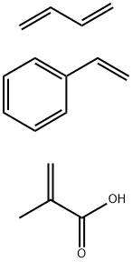 2-Propenoic acid, 2-methyl-, polymer with 1,3-butadiene and ethenylbenzene|2-甲基-2-丙烯醇酸与1,3-丁二烯和苯乙烯的聚合物